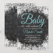 Baby seine kalte äußere einladung (Vorne/Hinten)