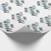 Baby seine kalte äußere Schneeflocke - moderne Geschenkpapier (Ecke)