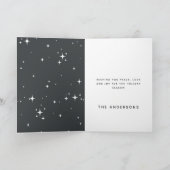 Baby seine Kälte außerhalb der Typografie Weihnach Ankündigung (Innenseite)