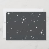 Baby seine Kälte außerhalb der Typografie Weihnach Save The Date (Rückseite)