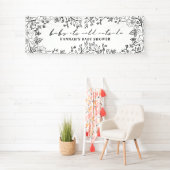 Baby seine Kälte außerhalb der Whimsical Floral Li Banner (Insitu)