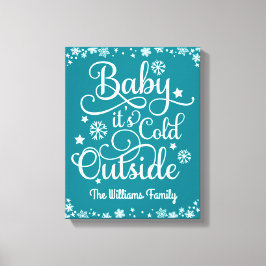 Baby seine Kälte draußen Aquamarines Blau Personal Leinwanddruck