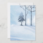 Baby seine kalte draußen im Winter Schneeflocken B Einladung (Rückseite)