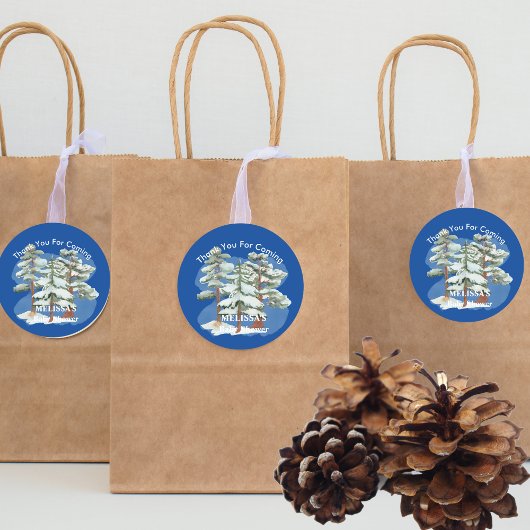 Baby seine Kälte draußen königsblau danke Ihnen Runder Aufkleber