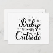 Baby seine Kälte draußen Postkarte (Vorne/Hinten)
