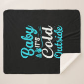 Baby seine Kälte draußen Sherpadecke (Vorderseite (Horizontal))