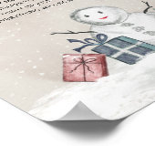 Baby seine Kälte draußen Spätabend Windeln Spiel Poster (Ecke)