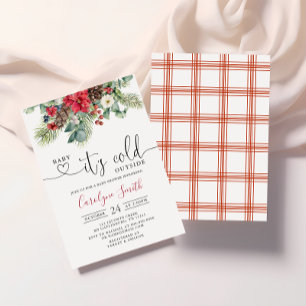 Baby seine kalte draußen Winter Baby Dusche Einladung