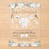 Baby seine kalte Outdoor Clothest Line Babydusche Acryleinladungen (Vorderseite)