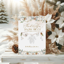 Baby seine kalte Outdoor Clothest Line Babydusche Dankeskarte