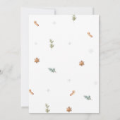 Baby seine kalte Outdoor Hot Cocoa Babydusche Einladung (Rückseite)