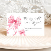 Baby seine kalte Outdoor rosa Bow wie viele Kanadi Begleitkarte