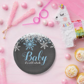 Baby seine kalte Outdoor Schnee Winter Boy Babydus Pappteller (Party)