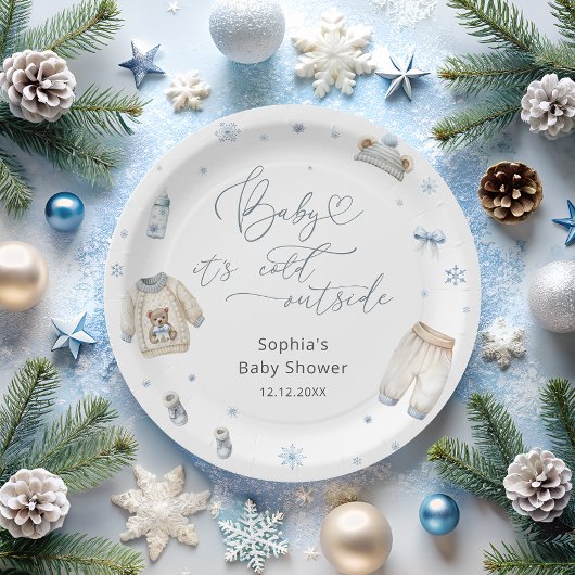 Baby seine kalte Outdoor Winterkleide Babydusche Pappteller