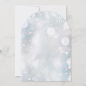 Baby seine kalte Outdoor Winterschneedusche Einladung (Rückseite)