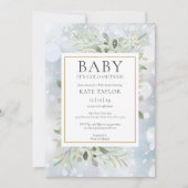 Baby seine kalte Outdoor Winterschneedusche Einladung (Vorderseite)