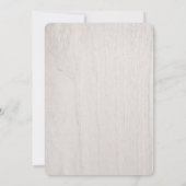 Baby seine kalte rosa Pine Cone Navy Baby Dusche Einladung (Rückseite)