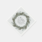 Baby seine kalte Winterferien im Freien Serviette (Ecke)