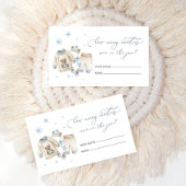 Baby seine kalten Outdoorkleidung wie viele Kanuch Begleitkarte