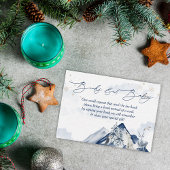 Baby seine kalten Tiere draußen in der Arktis Begleitkarte