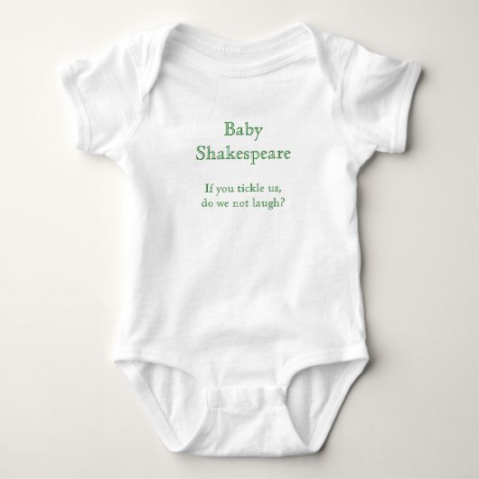 Baby Shakespeare Strampler (Vorderseite)