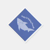 Baby Shark 1. Geburtstag Party Napkins Serviette (Ecke)