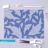 Baby Shark 1. Geburtstag Party Tissue Paper Seidenpapier (Handwerk)