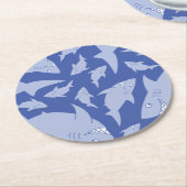 Baby Shark 1. Geburtstag Party Untersetzer (Angewinkelt)