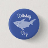 Baby Shark 1st Birthday Button Button (Vorderseite)