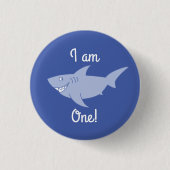 Baby Shark 1st Birthday Button Button (Vorderseite)