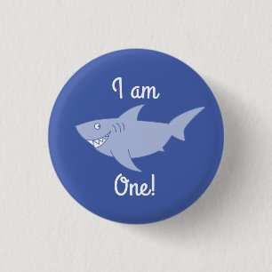Baby Shark 1st Birthday Button Button