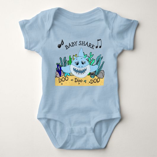 Baby Shark Baby Baby Strampler (Vorderseite)