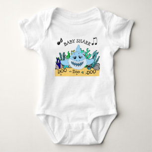 Baby Shark Baby Strampler