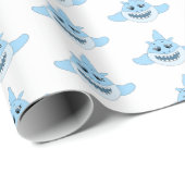 Baby Shark Birthday Geschenkpapier (Rolleneckpunkt)