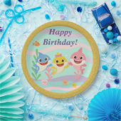 Baby Shark Birthday Party Plates Pappteller (Party)
