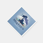 Baby Shark Birthday Party Serviette (Ecke)