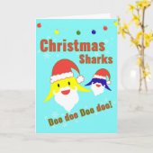 Baby Shark Christmas Card Karte (Gelbe Blume)