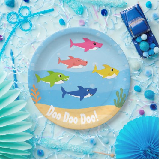 Baby Shark Dinner Plates Pappteller (Party)