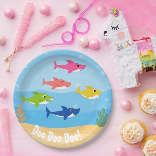 Baby Shark Dinner Plates Pappteller (Party)