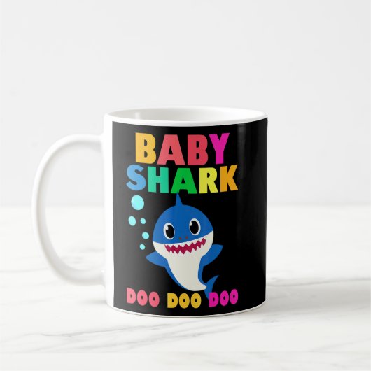 Baby Shark Doo Doo Baby Mommy Daddy Kids Kaffeetasse (Links)