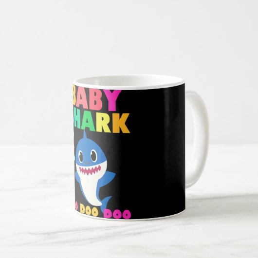 Baby Shark Doo Doo Baby Mommy Daddy Kids Kaffeetasse (VorderseiteRechts)