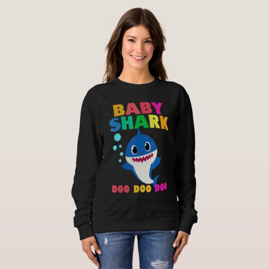 Baby Shark Doo Doo Baby Mommy Daddy Kids Sweatshirt (Vorne ganz)