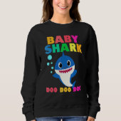 Baby Shark Doo Doo Baby Mommy Daddy Kids Sweatshirt (Vorderseite)