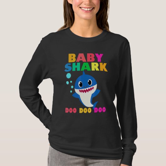 Baby Shark Doo Doo Baby Mommy Daddy Kids T-Shirt (Vorderseite)
