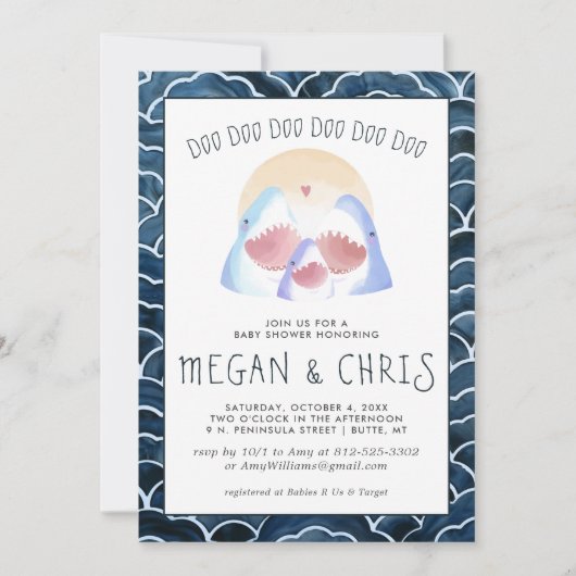 Baby Shark Doo | Niedliche Shark Baby Dusche (Vorderseite)