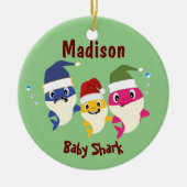 Baby Shark Festivals Phantastisch Keramik Ornament (Vorne)