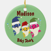 Baby Shark Festivals Phantastisch Keramik Ornament (Hinten)