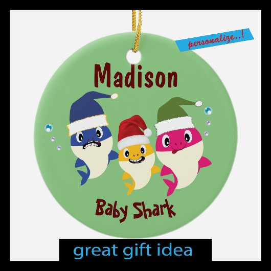 Baby Shark Festivals Phantastisch Keramik Ornament