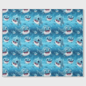 Baby Shark Fun Geschenkpapier (Flach)