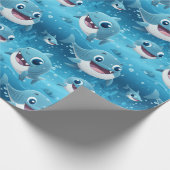 Baby Shark Fun Geschenkpapier (Ecke)
